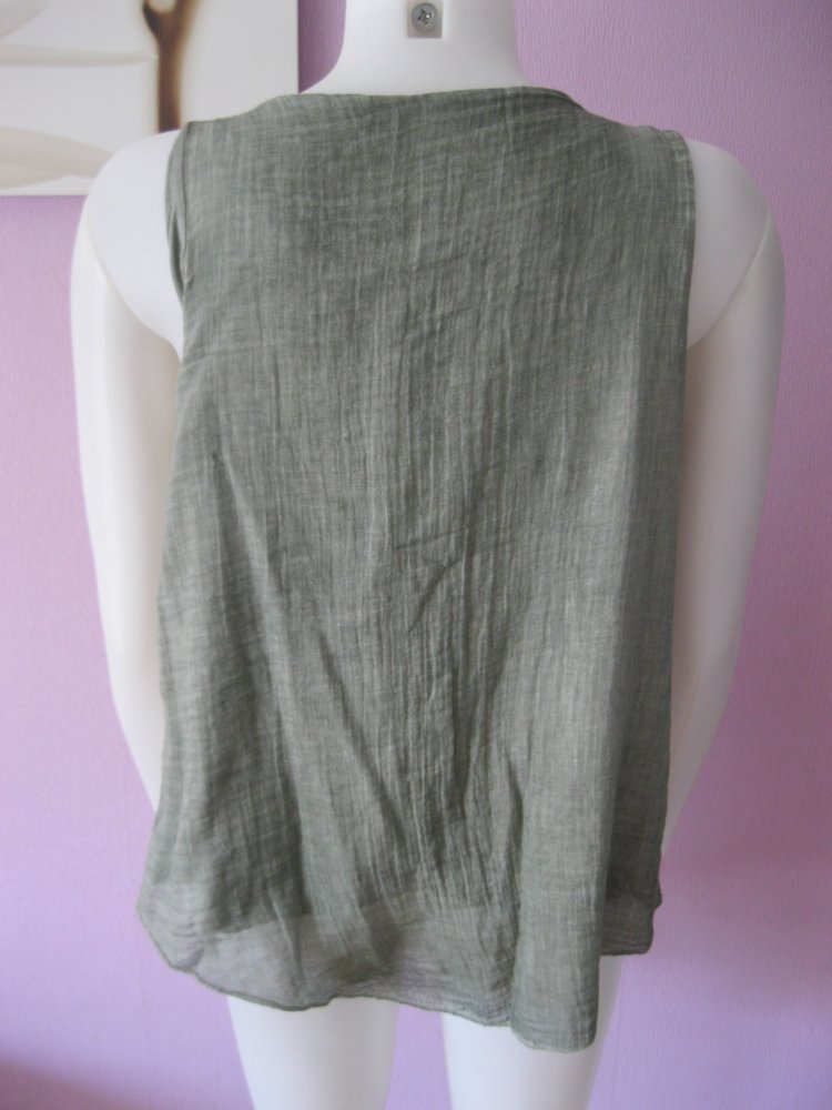 Tanktop # Stickerei # Ornamente # Grün #  L