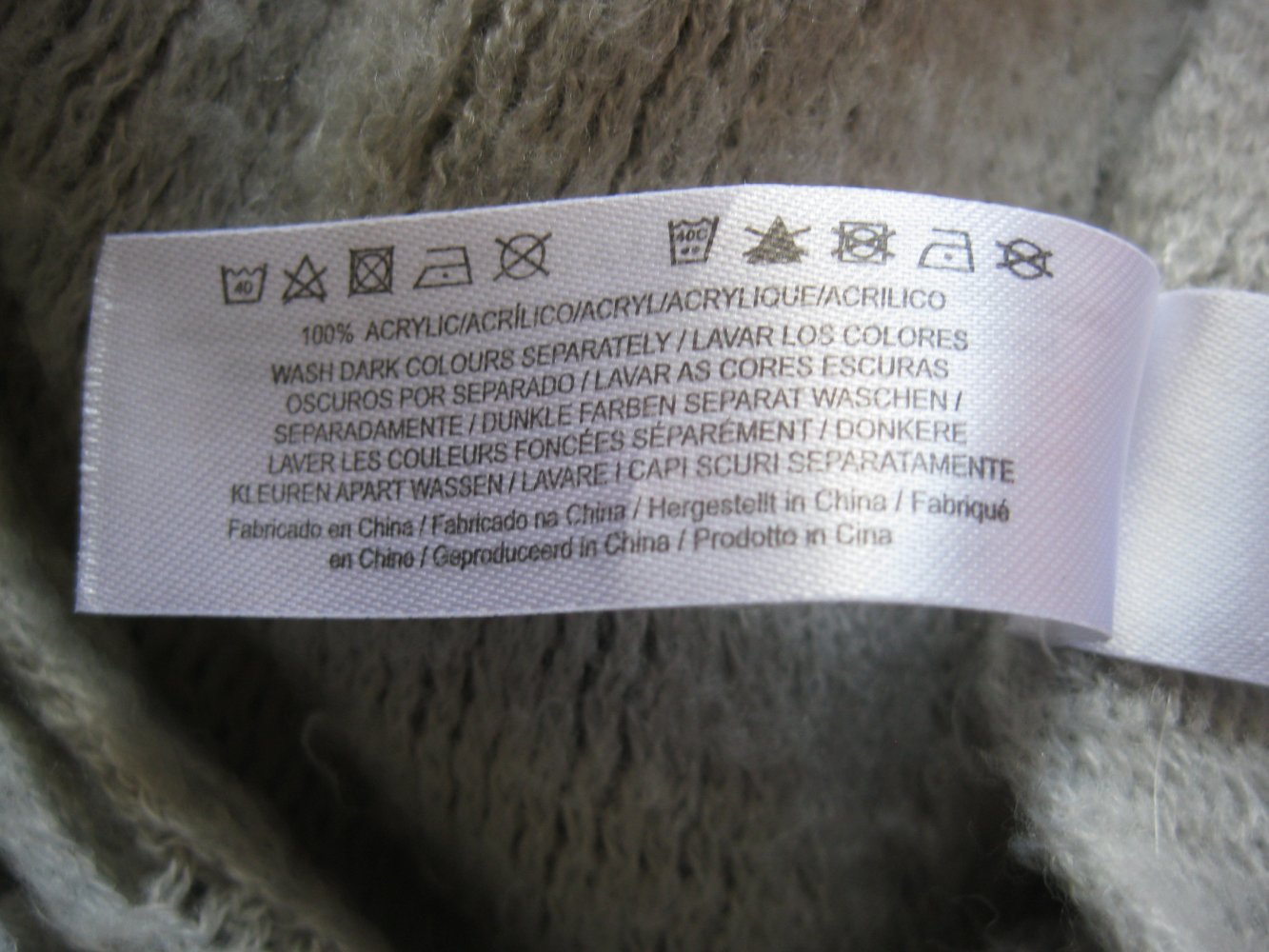 Primark Schal Tuch Grau Fransen