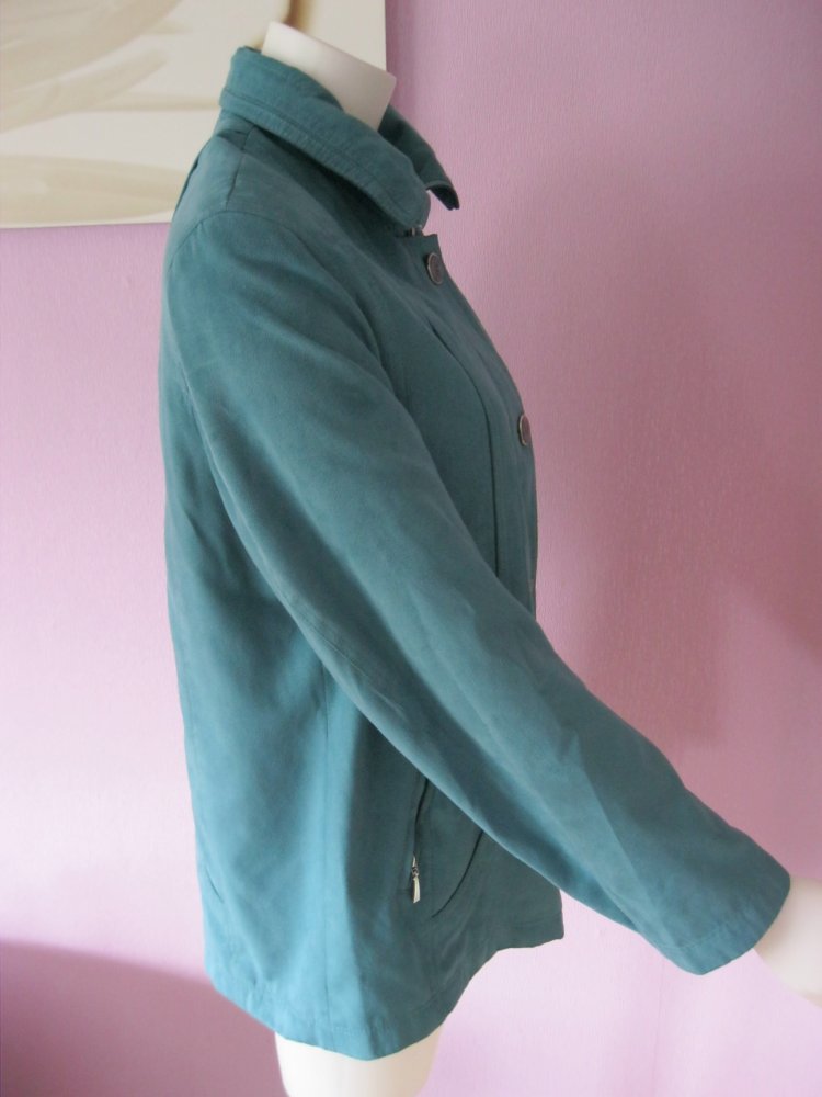 Velours-Jacke # Malva # Türkis # 20 / 40