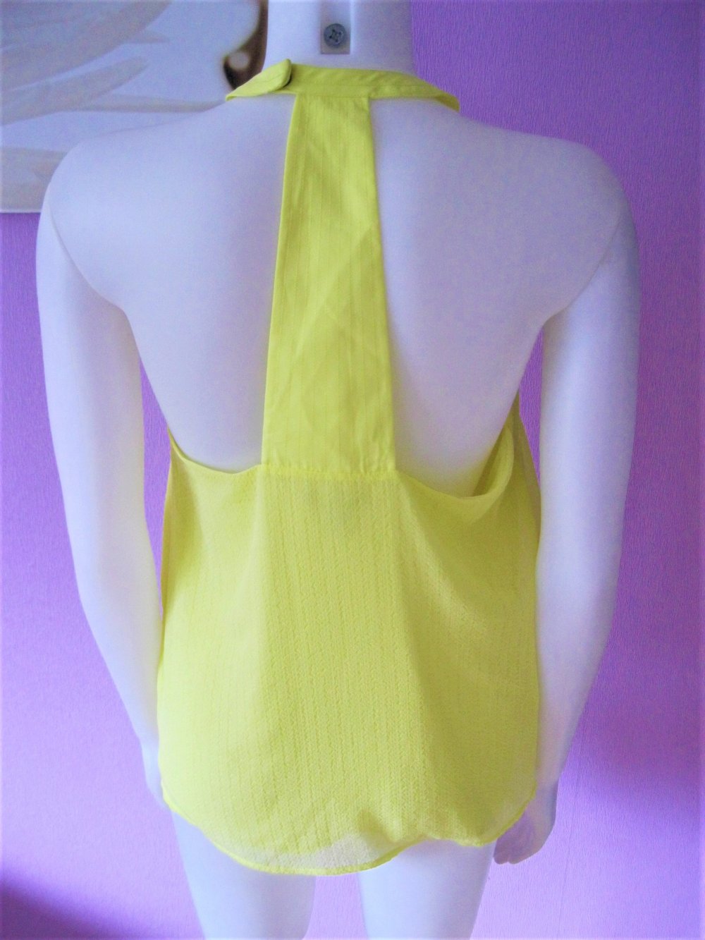 Neckholder-Top # gelb # Gr. 38 # H&M