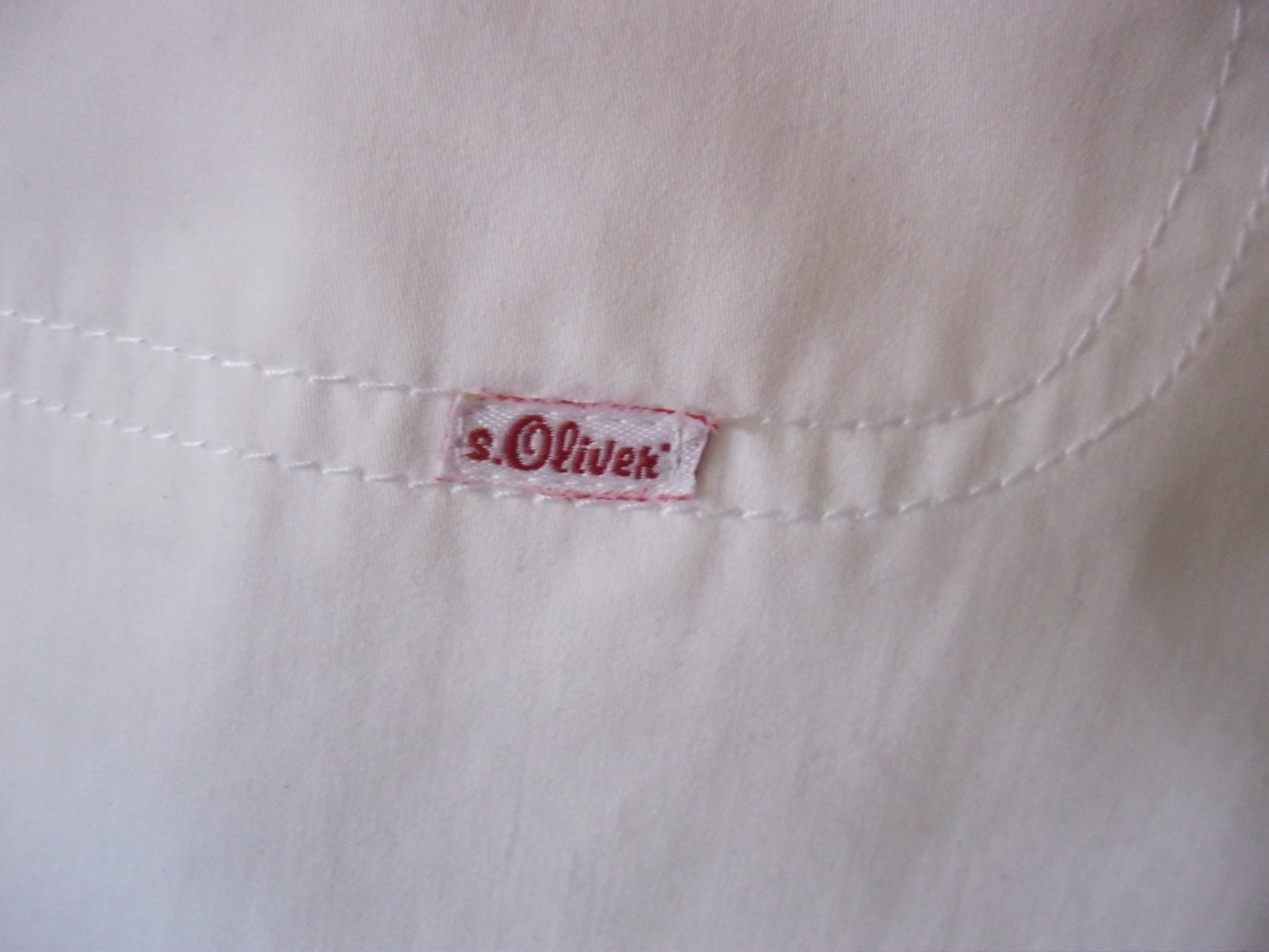 Bleistiftrock # S.Oliver # 100% Baumwolle # Altweiß # 40