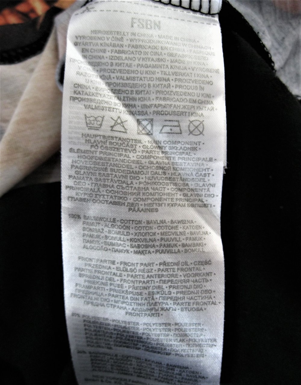 T-Shirt # FSBN # 63 brnx # Schwarz # M