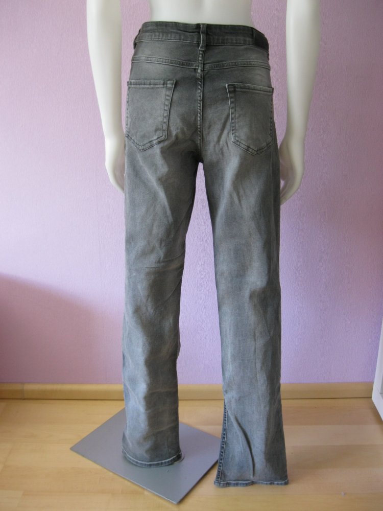 Jeans # Oui # Grau-Schwarz # 42