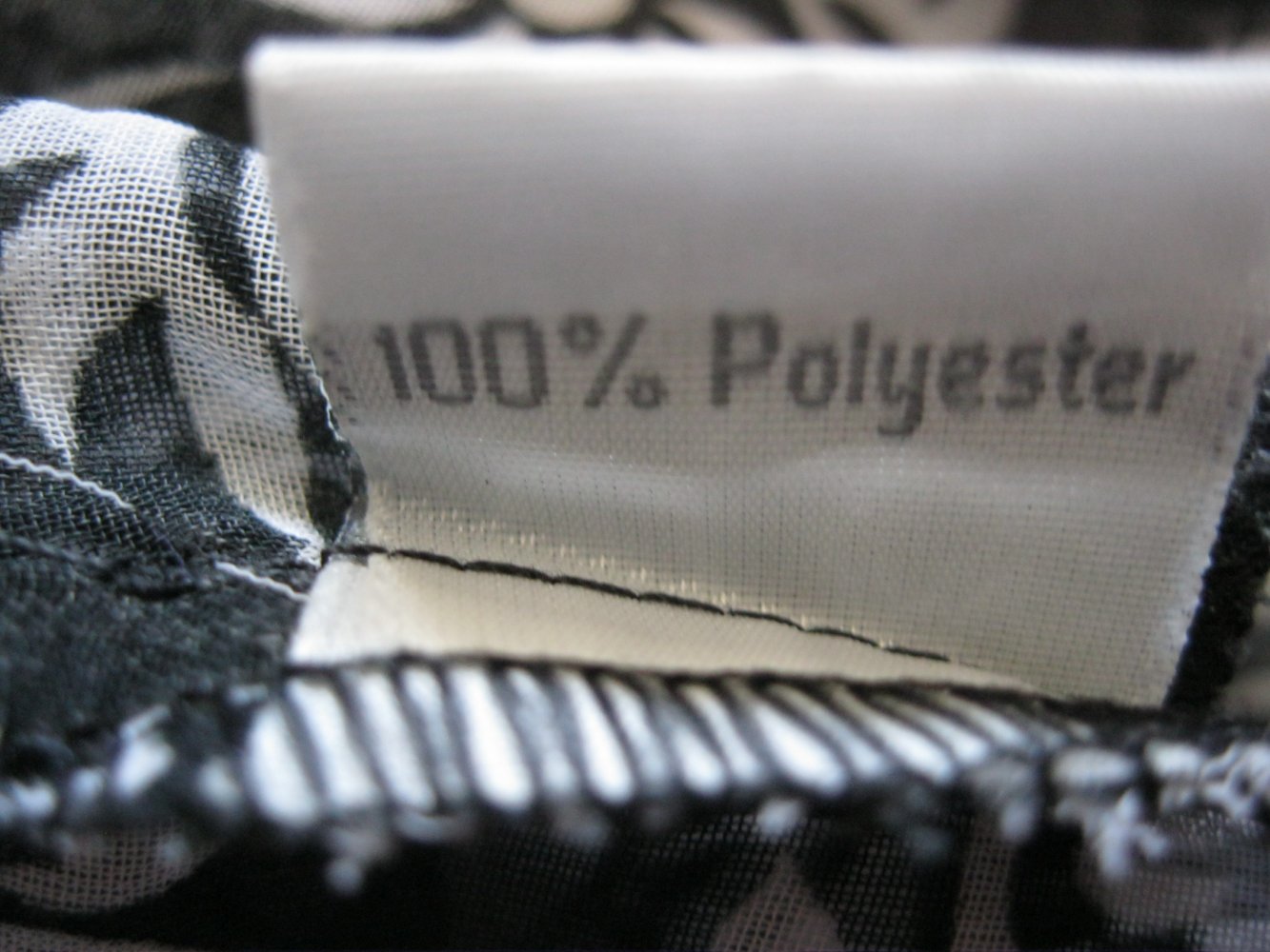 Stoffhose # Transparent # Street One # Schwarz/Weiß # 38