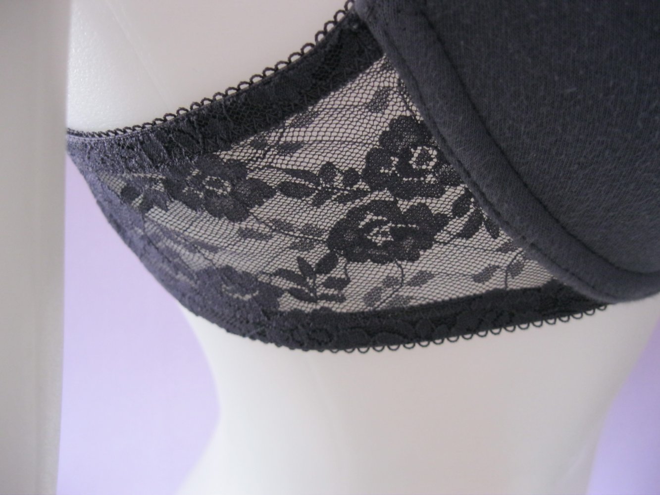 Push-Up BH # Grau # Spitze # 75 B