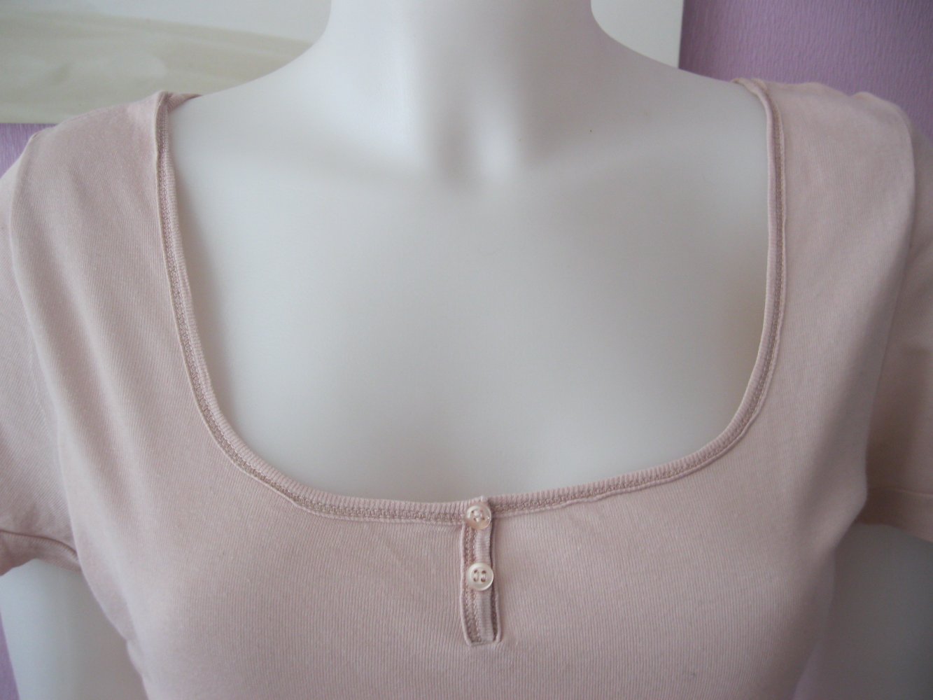 T -Shirt # Petit Bateau # Nude # Kurzarm # 100% Baumwolle #M