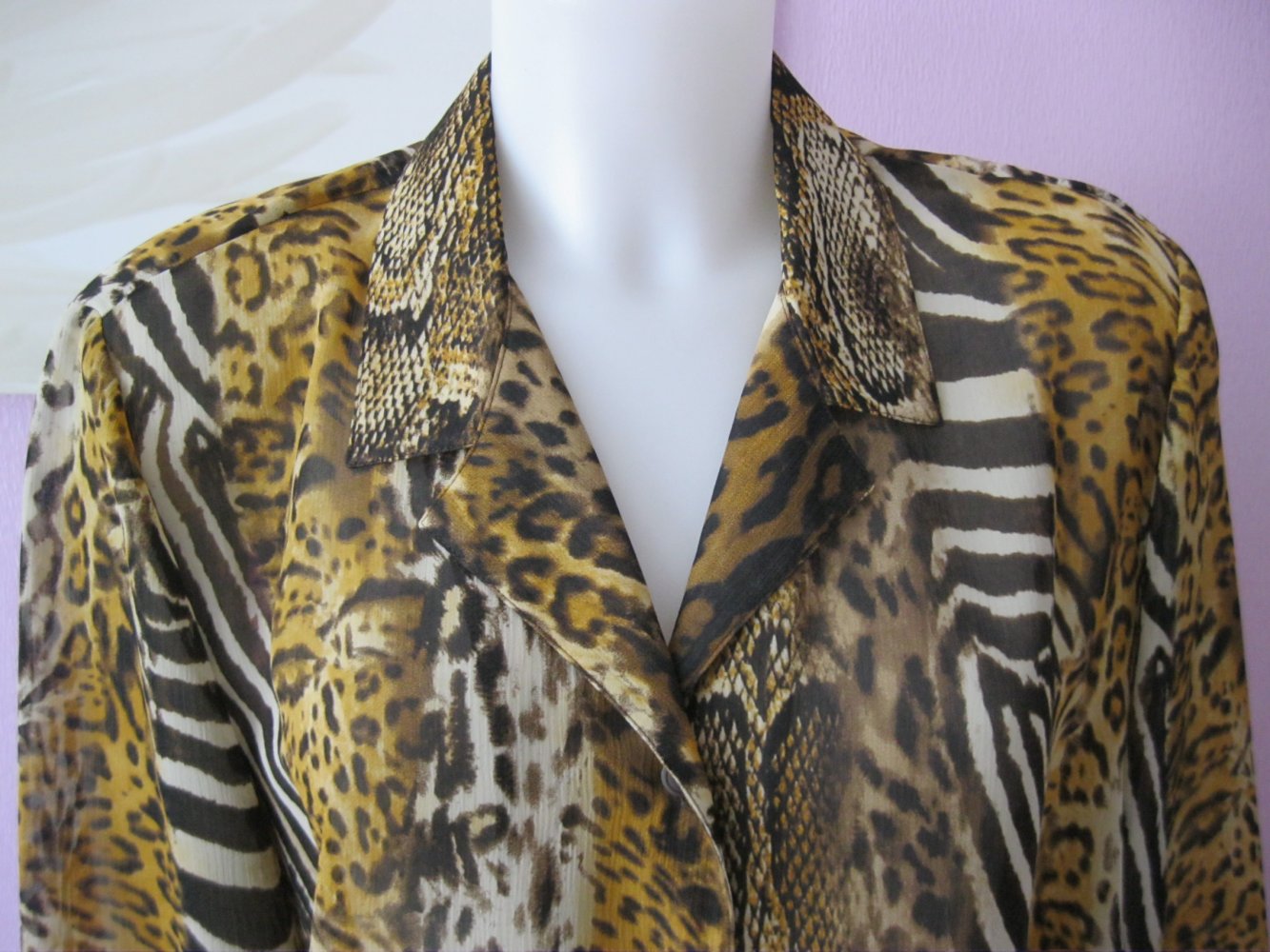 Bluse # 3/4-Arm # Sommermann # Tigerprint # 48