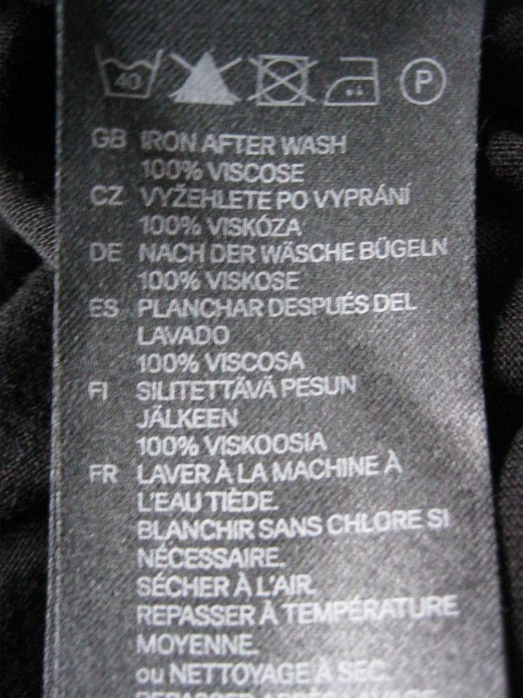 Trägerkleid # H&M # Viskose # Schwarz # S