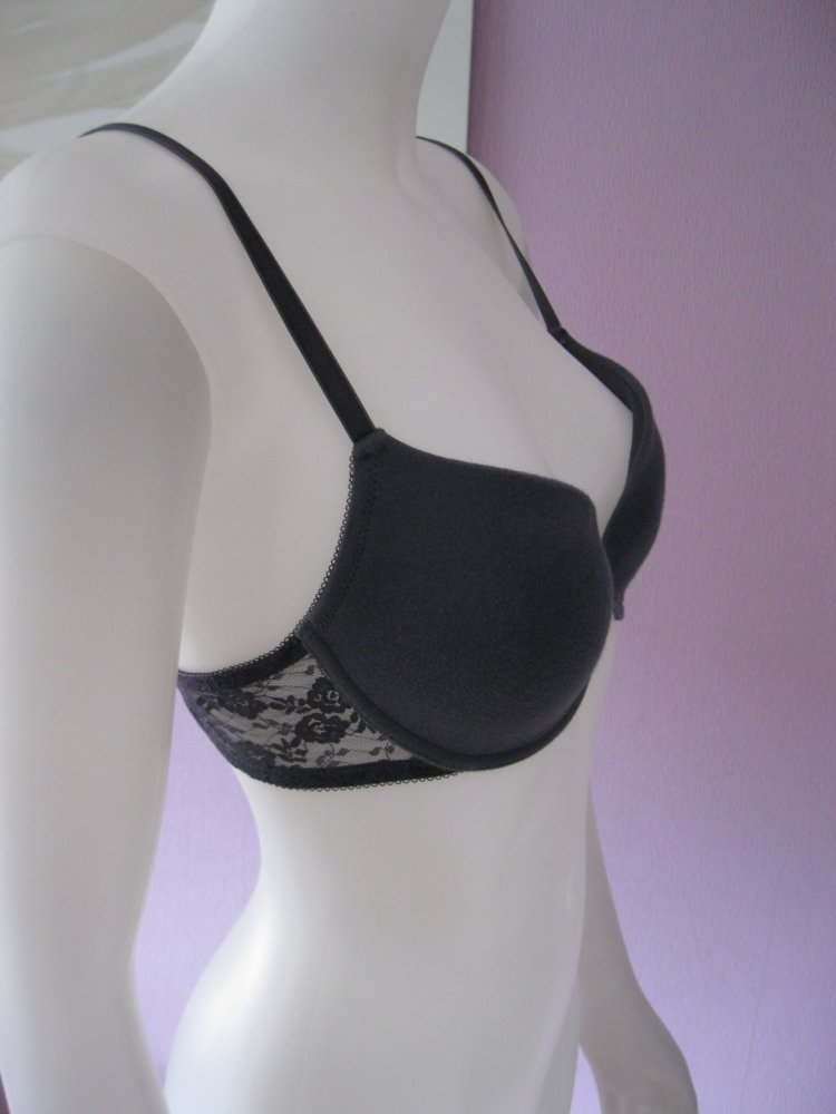 Push-Up BH # Grau # Spitze # 75 B