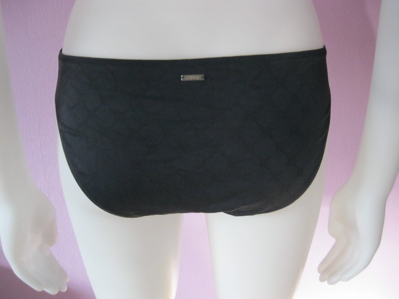 Bikinihose # Esprit # Punktmuster # Schwarz # 38