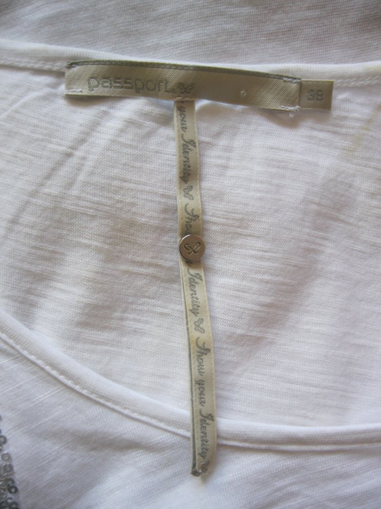 Long-Top passport Snoopy-Print Pailetten 38/oversize