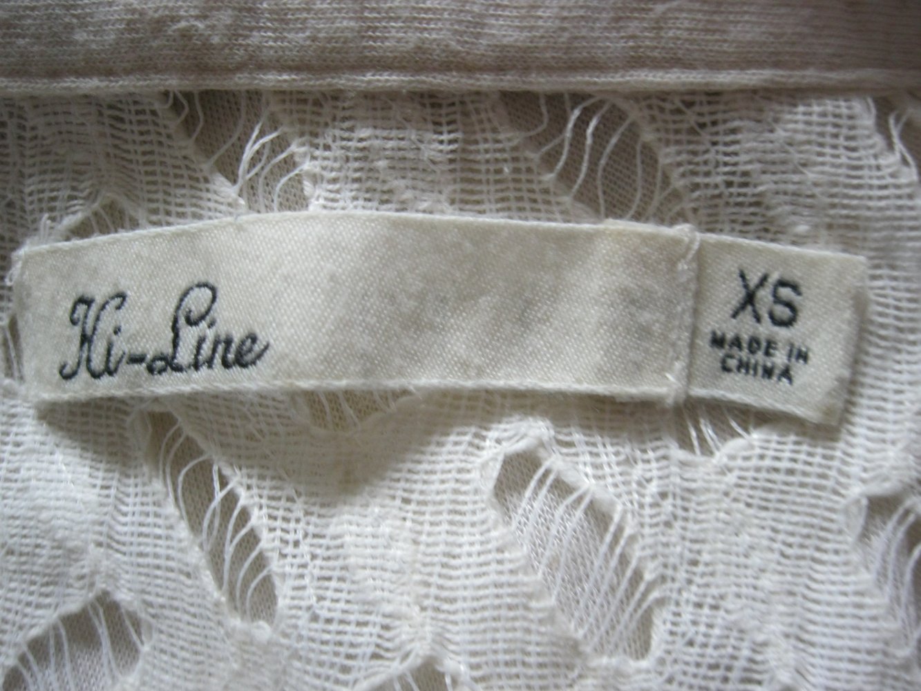 Bluse # ärmellos # Hi-Line # Rayon # Spitze # Beige meliert # XS-L