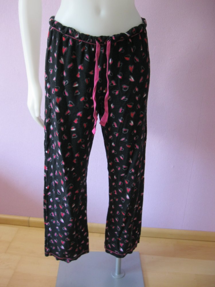 Schlafanzug # DKNY # Hausanzug # Baumwolle # Pink/Schwarz # S
