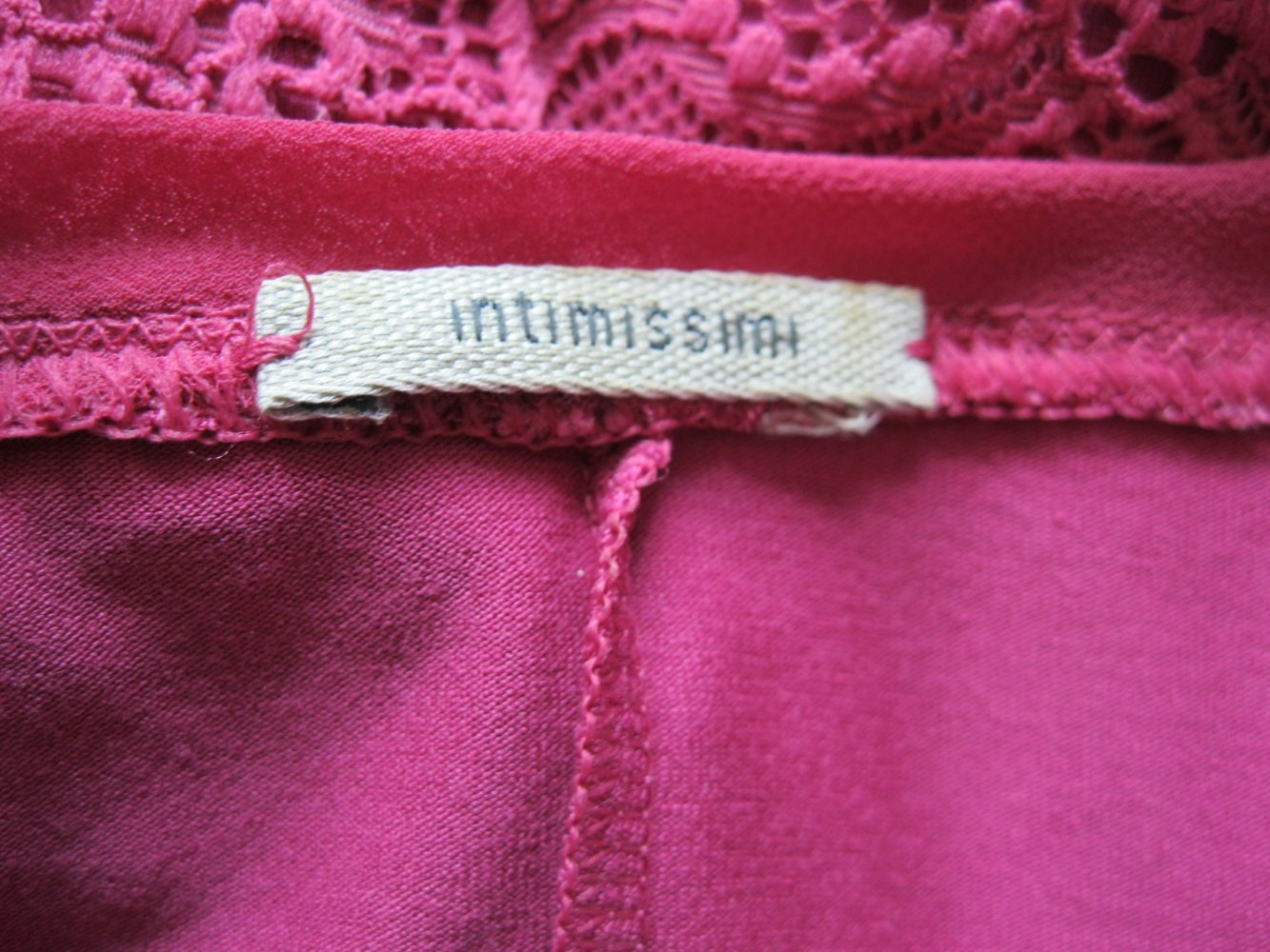 Seiden-Top # Intimissimi  # Spitze # Altrosa # S 