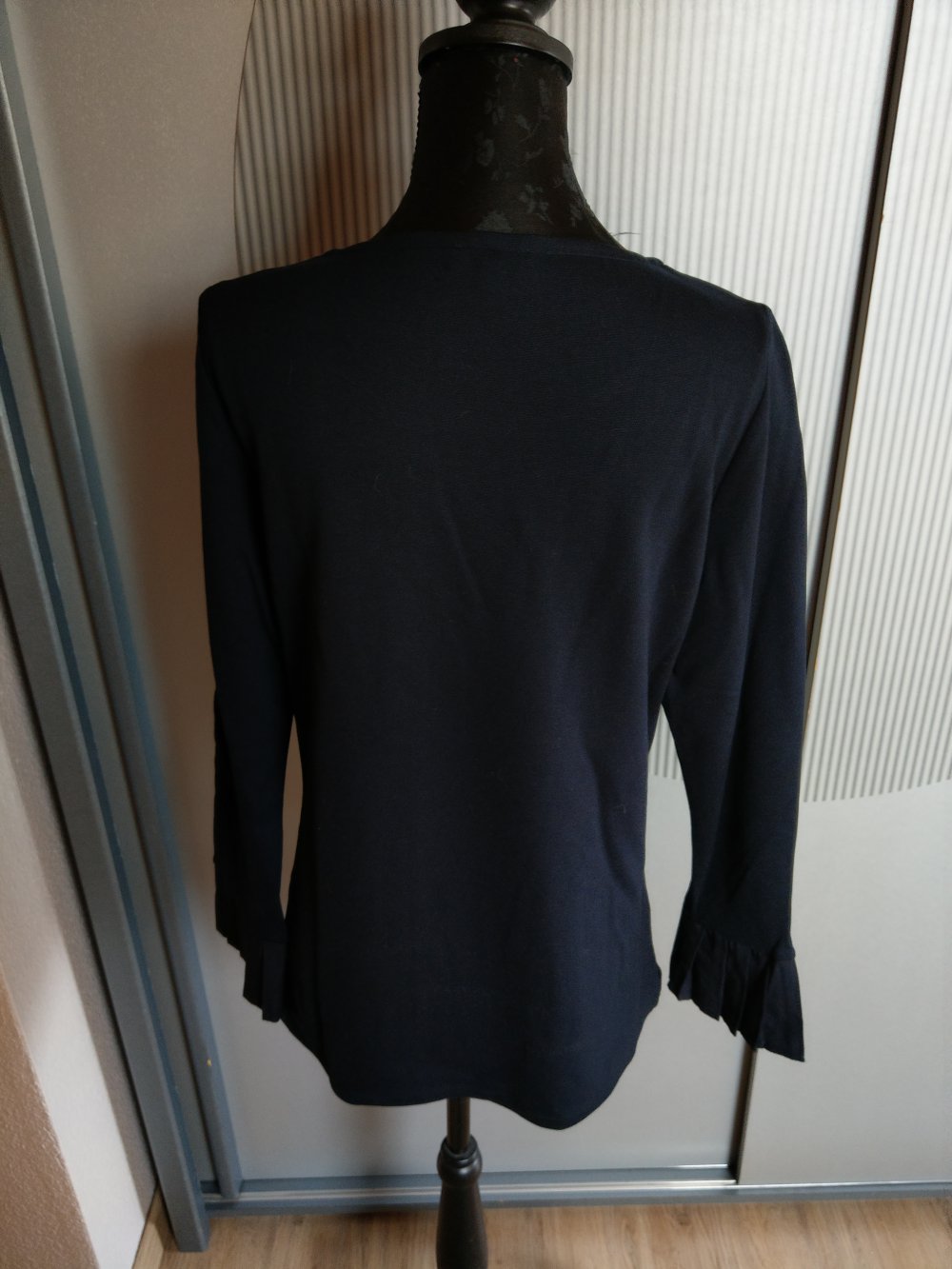 Pullover Shirt schwarz Pailletten Chelsea Rose NYC