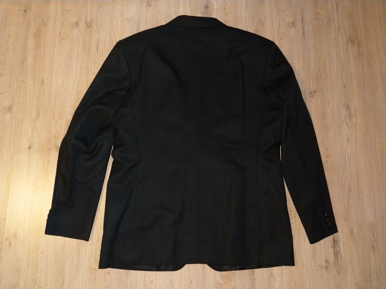 Sakko Anzugjacke Jacke Blazer schwarz Nadelstreifen