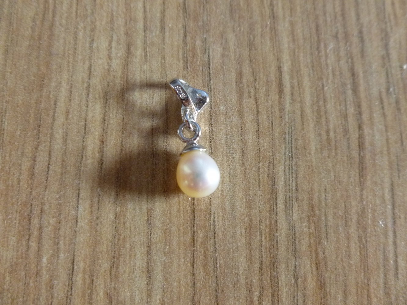 Kettenanhänger Anhänger Perle 925 Silber Neu