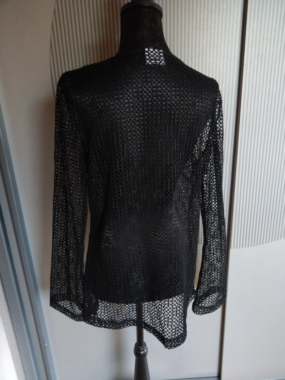Strickshirt Netzshirt schwarz Gina Benotti 