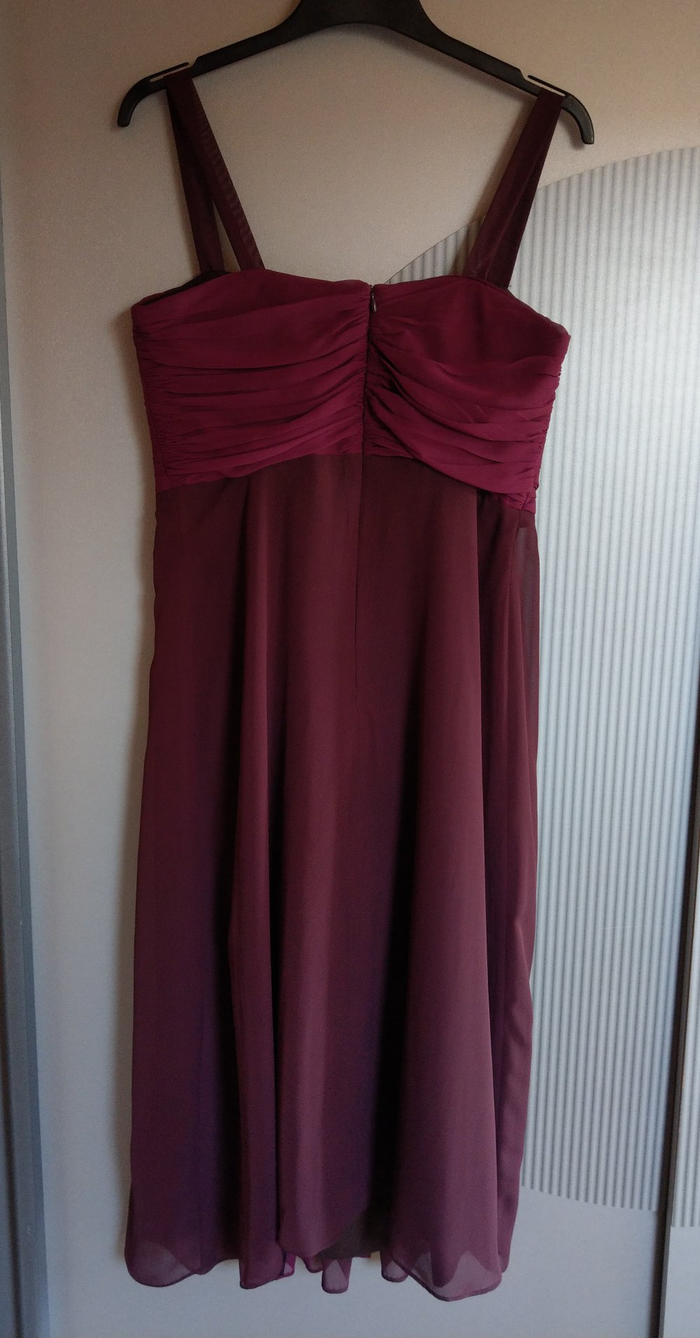 Abendkleid Kleid bordeaux bugunderrot lila