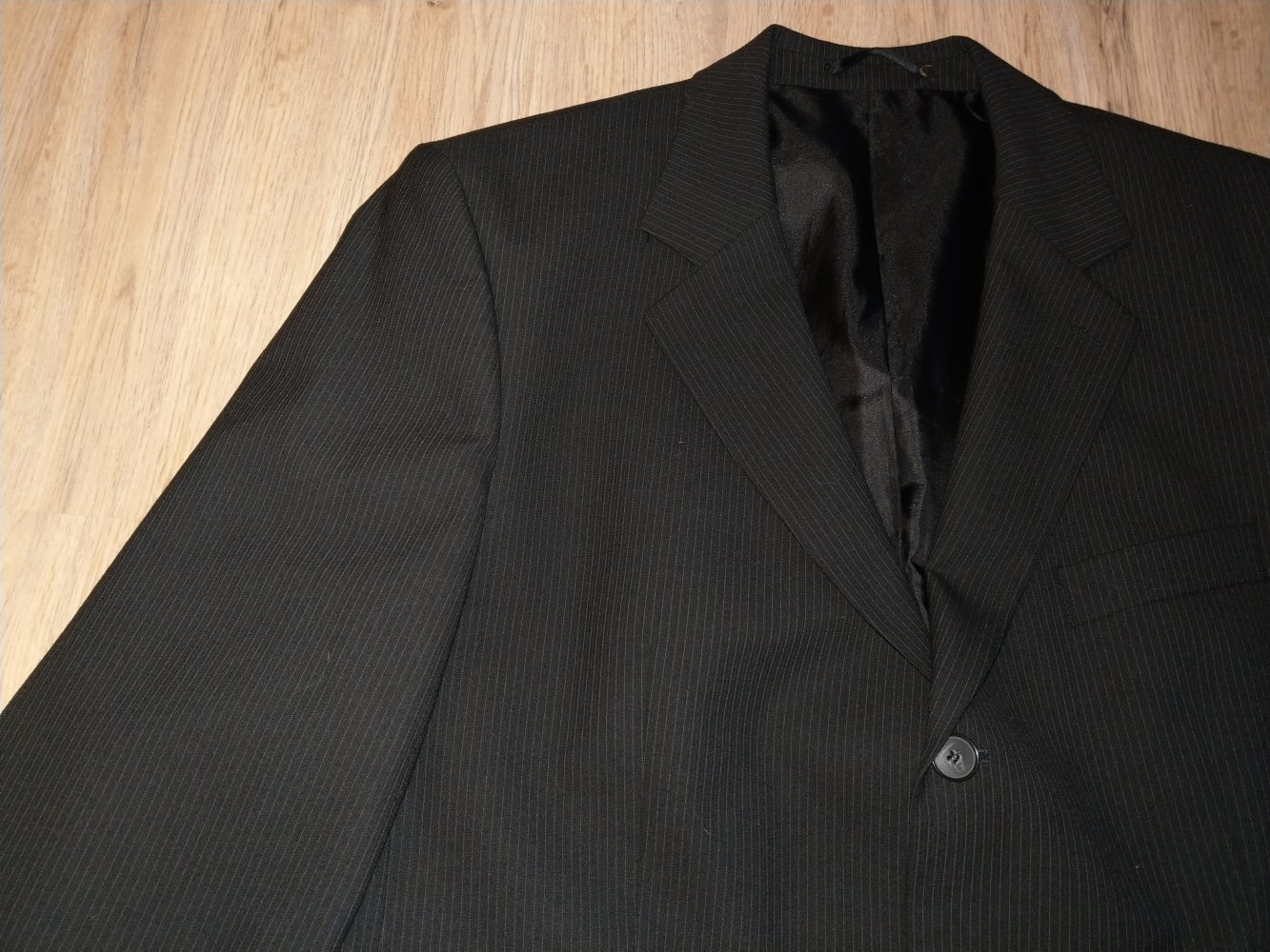 Sakko Anzugjacke Jacke schwarz Nadelstreifen engbers 