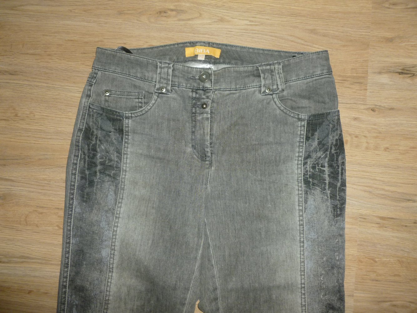 Caprihose Jeans grau Biba Crisca