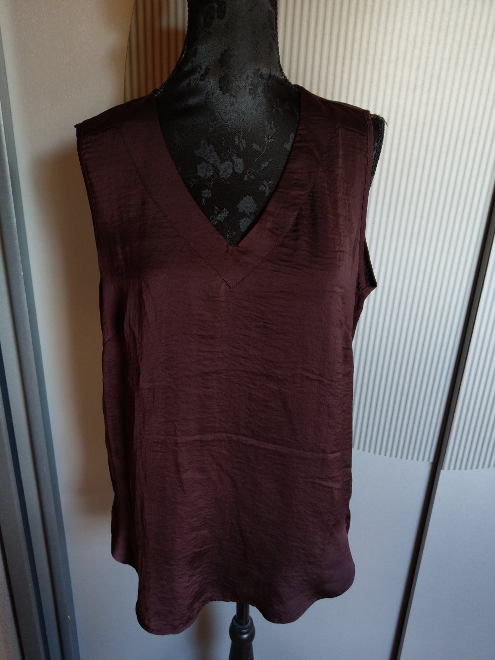 Top Shirt lila bordeaux h&m