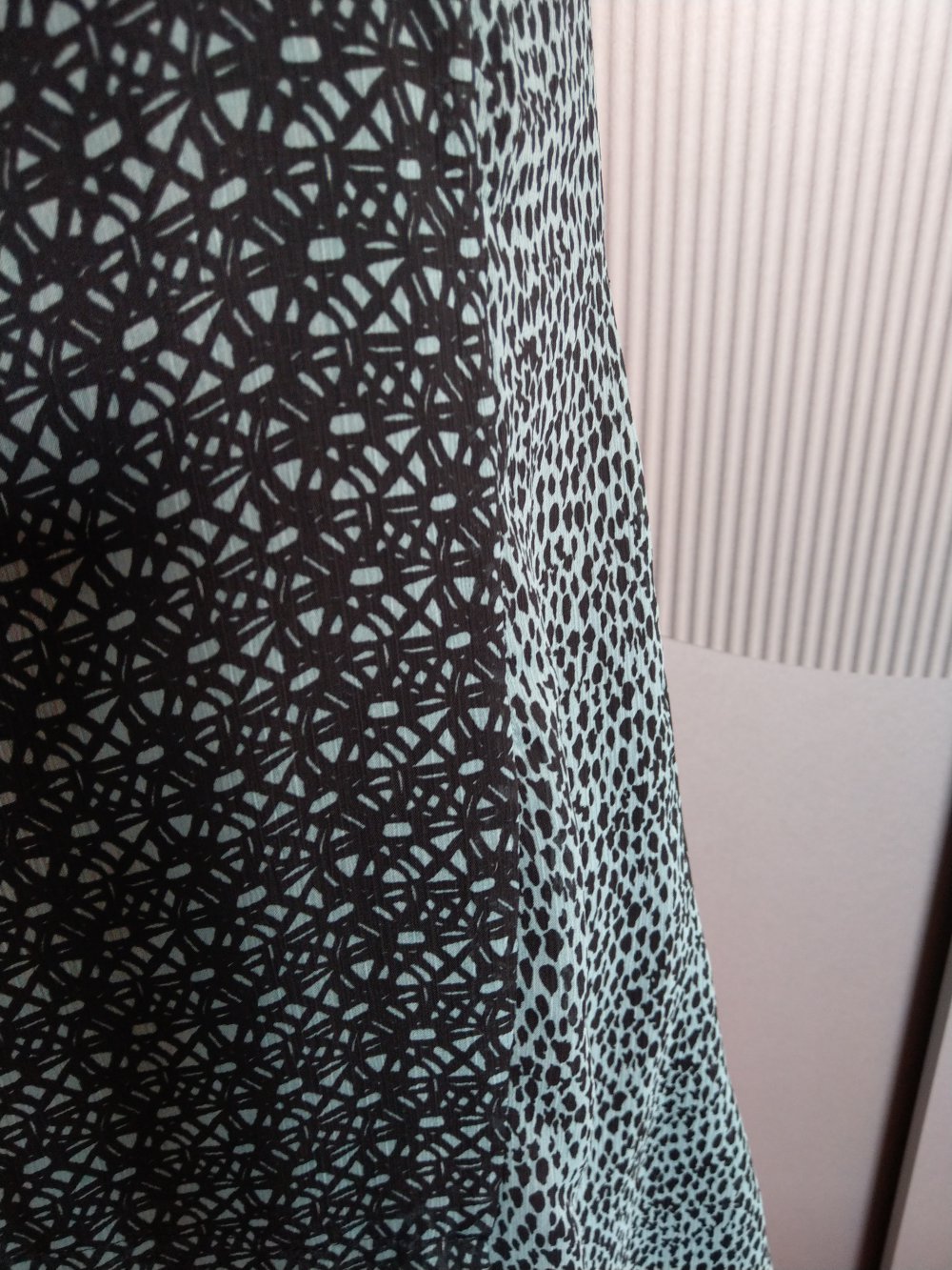 Kleid grün schwarz türkis liberty 