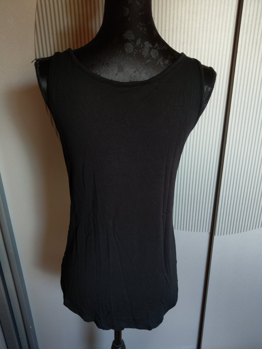 Top Shirt schwarz silber s.oliver