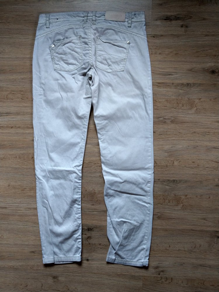 Hose Stoffhose grau beige Blue Fire