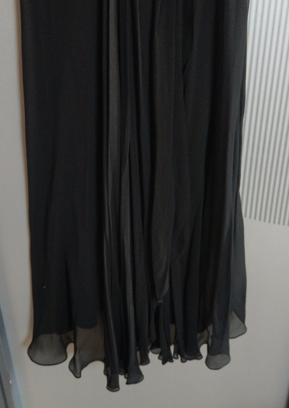 Abendkleid Kleid schwarz silber Pailletten Malvin