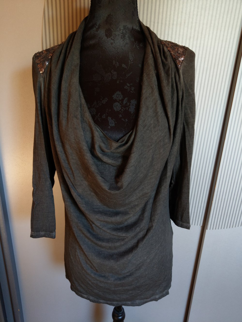 Shirt grau Pailletten s.oliver