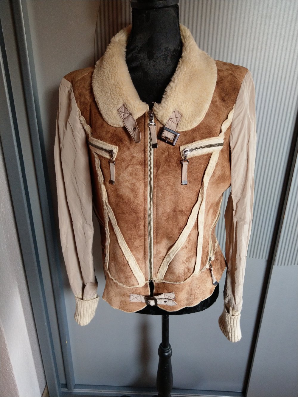 Jacke Fell beige braun Biba Crisca