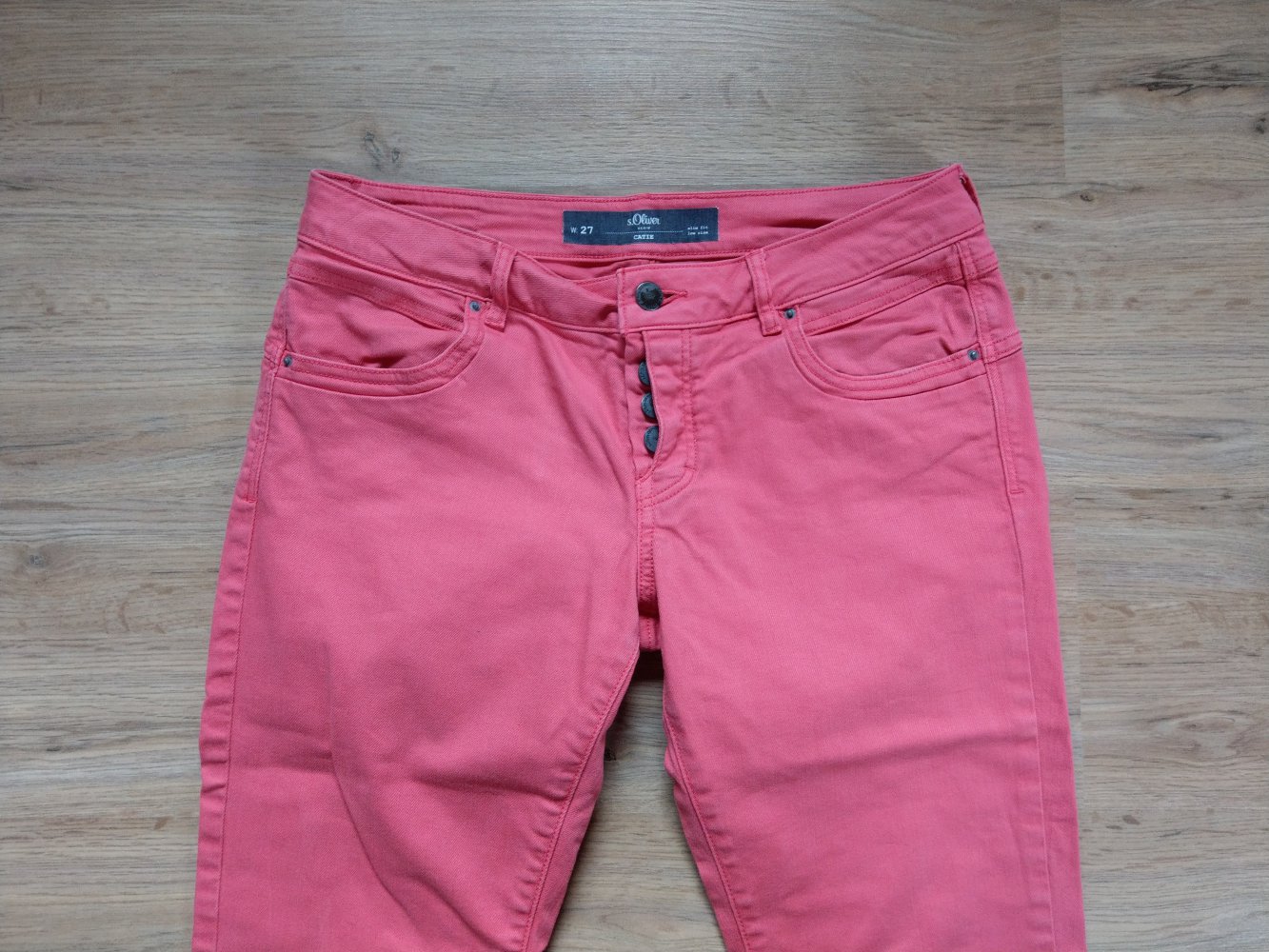 Caprihose Jeans rosa pink s.Oliver