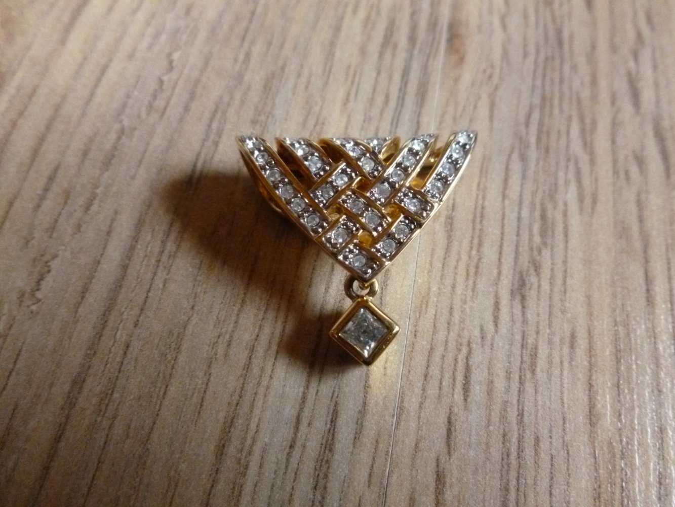 Pierre Lang Kettenanhänger Anhänger Gold Steinchen