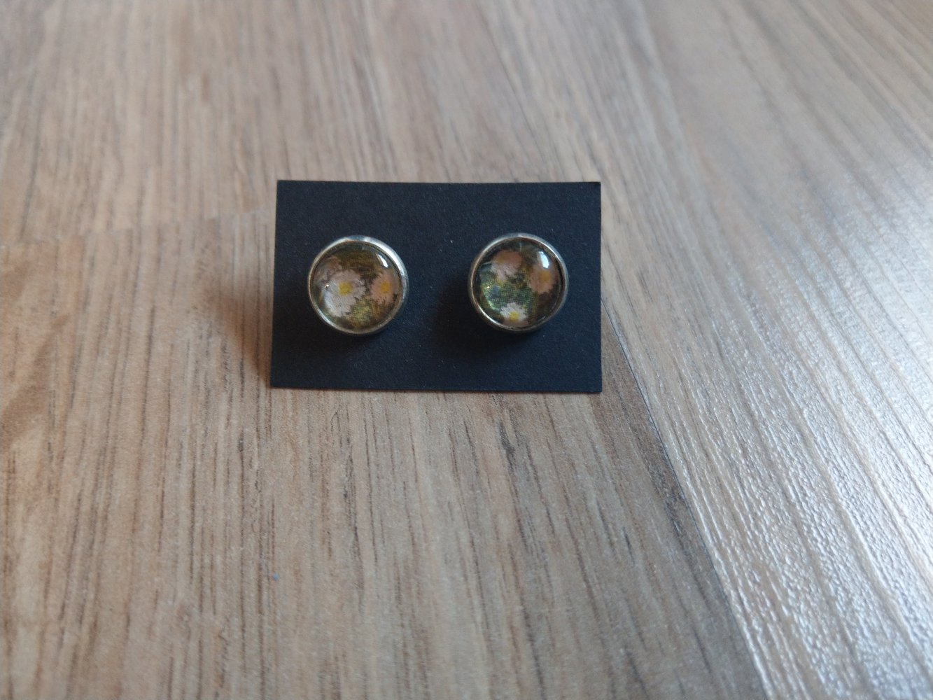 Ohrringe Ohrstecker Blumen silber Neu 