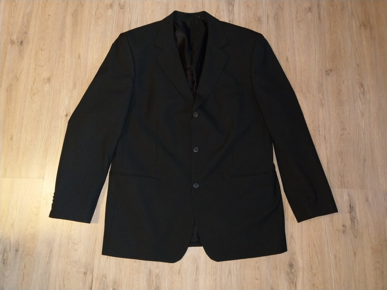 Sakko Anzugjacke Jacke schwarz Nadelstreifen engbers 