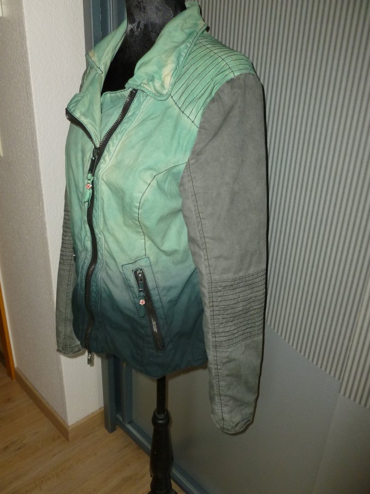 Jacke grün grau proud