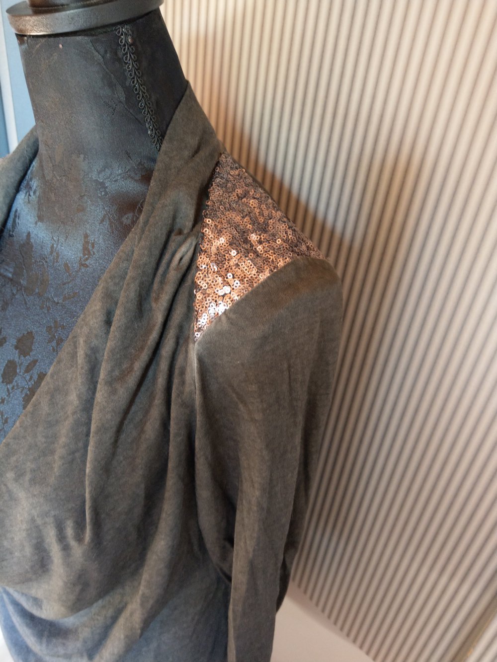 Shirt grau Pailletten s.oliver