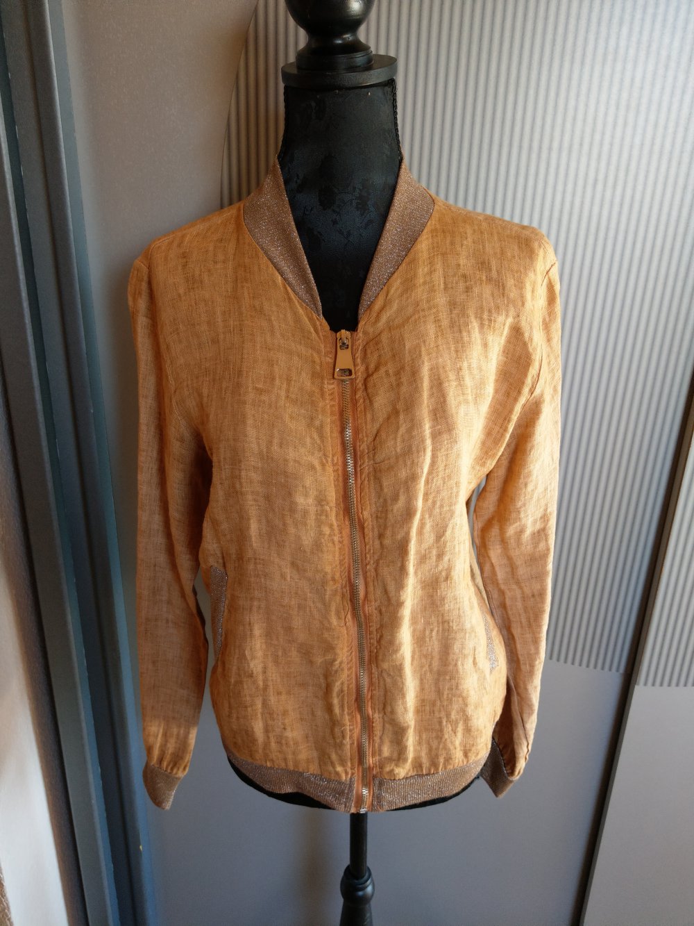 Jacke Cardigan braun Made in Italy 