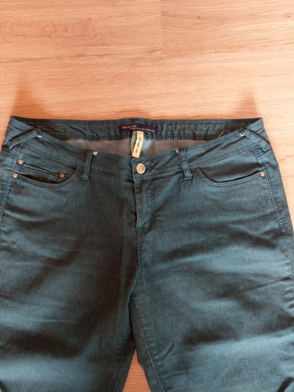 Hose Jeans grün Bershka 40