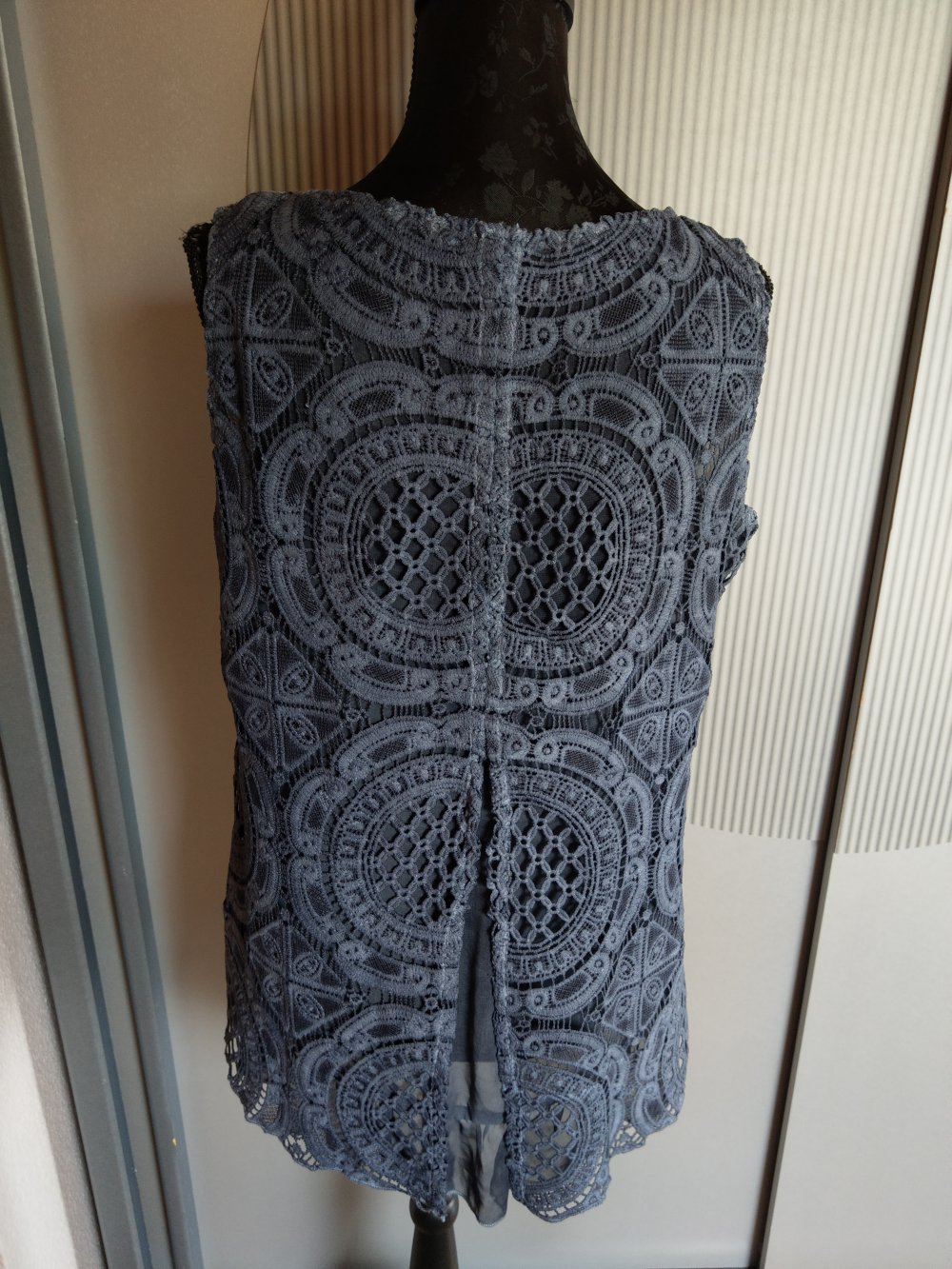 Top Shirt blau Spitze estelle jolie 