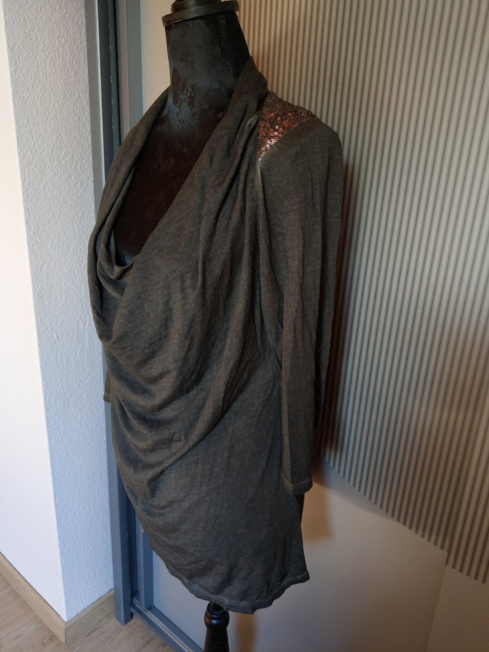 Shirt grau Pailletten s.oliver