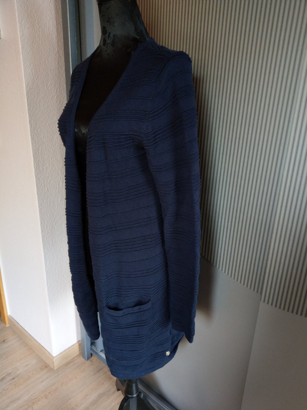 Jacke Strickjacke blau Tom Tailor 