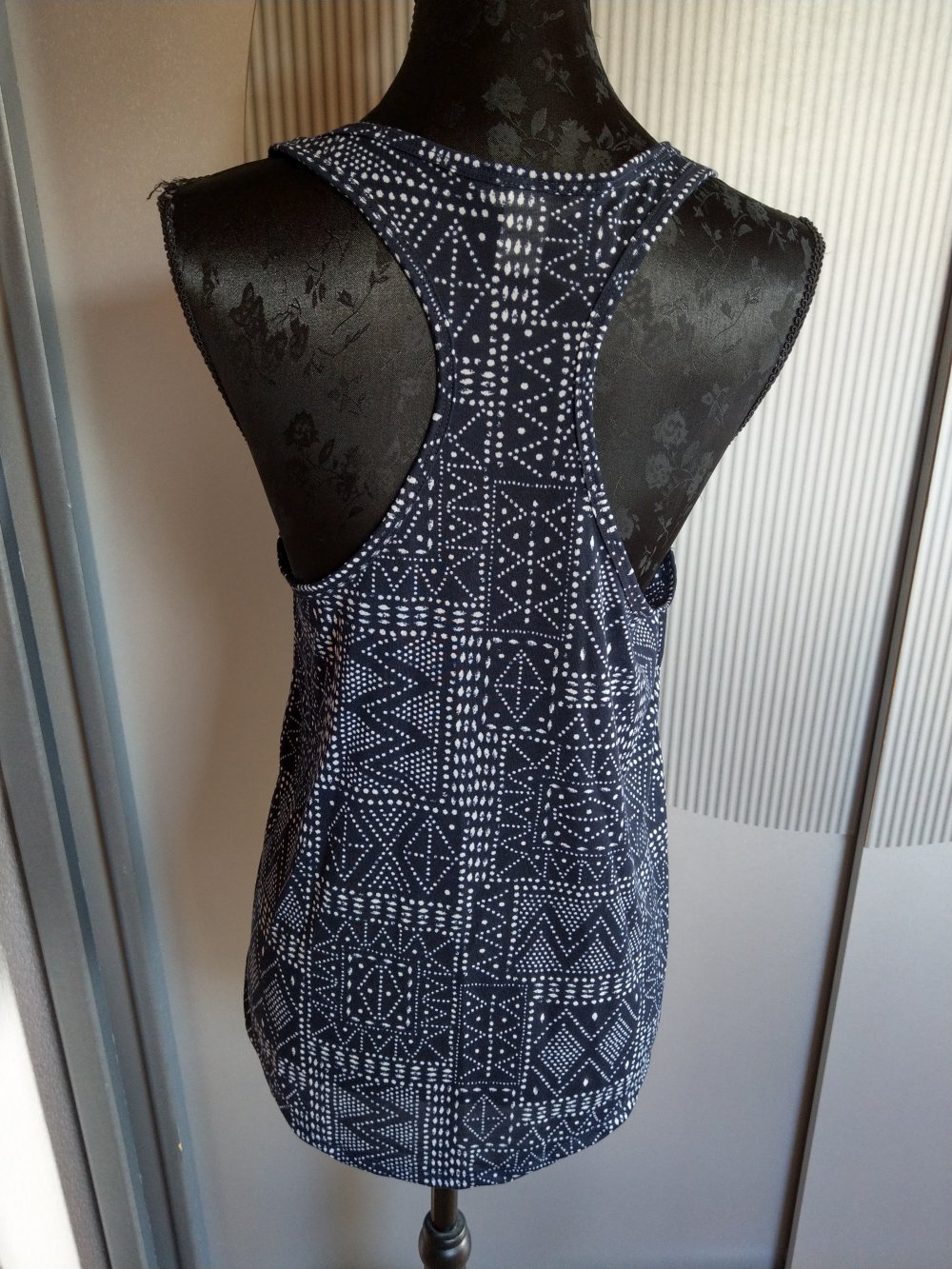 Top Shirt tanktop blau weiß H&M