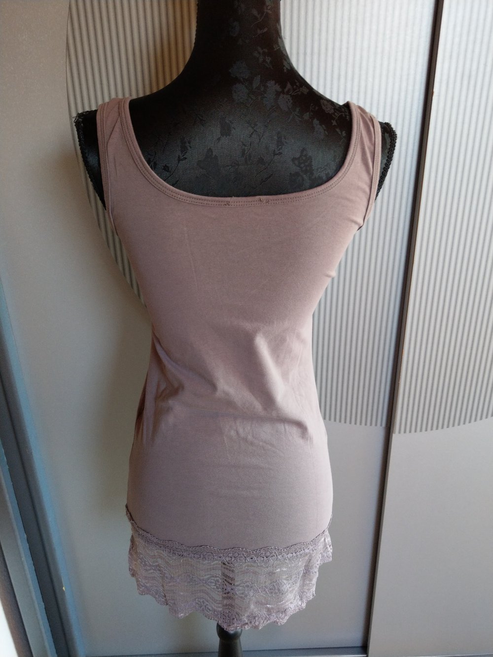 Top Shirt beige grau Vero Moda