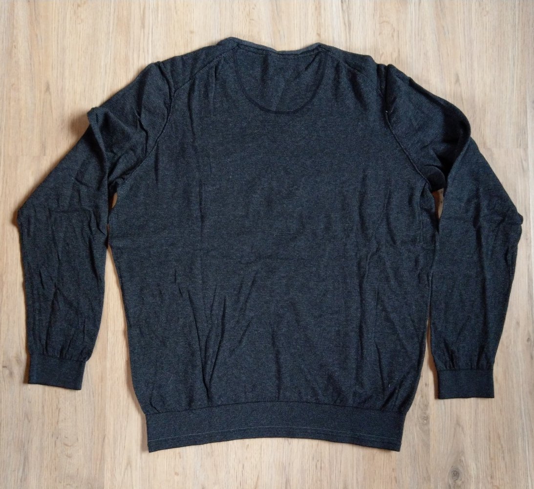 Shirt Strickpullover Pullover grau Hugo Boss 