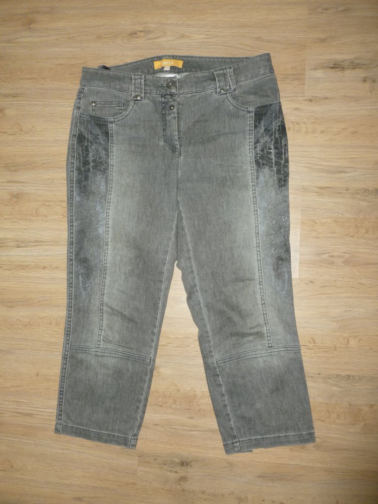 Caprihose Jeans grau Biba Crisca