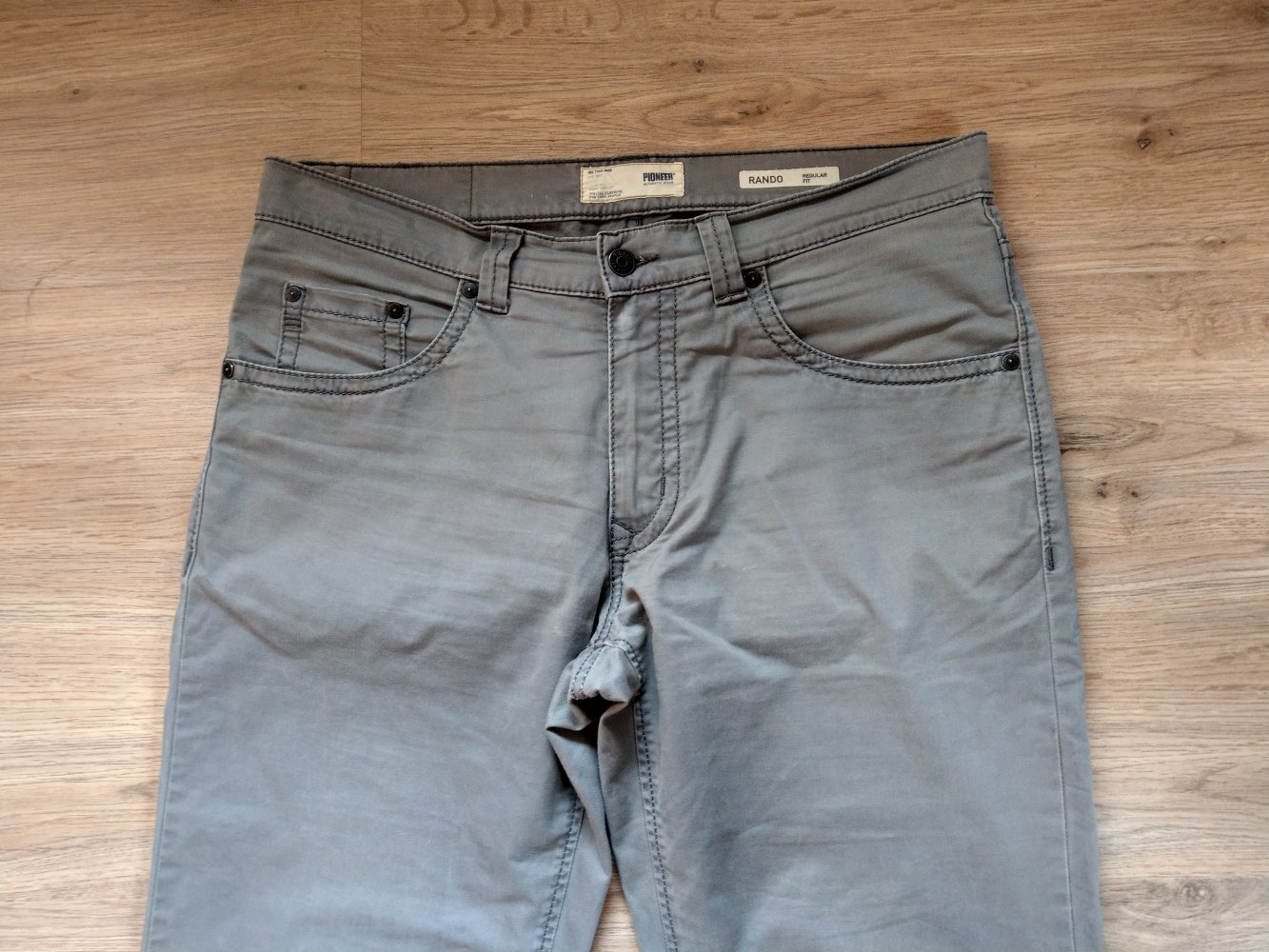 Hose Stoffhose Khaki Pioneer Rando W34 L34