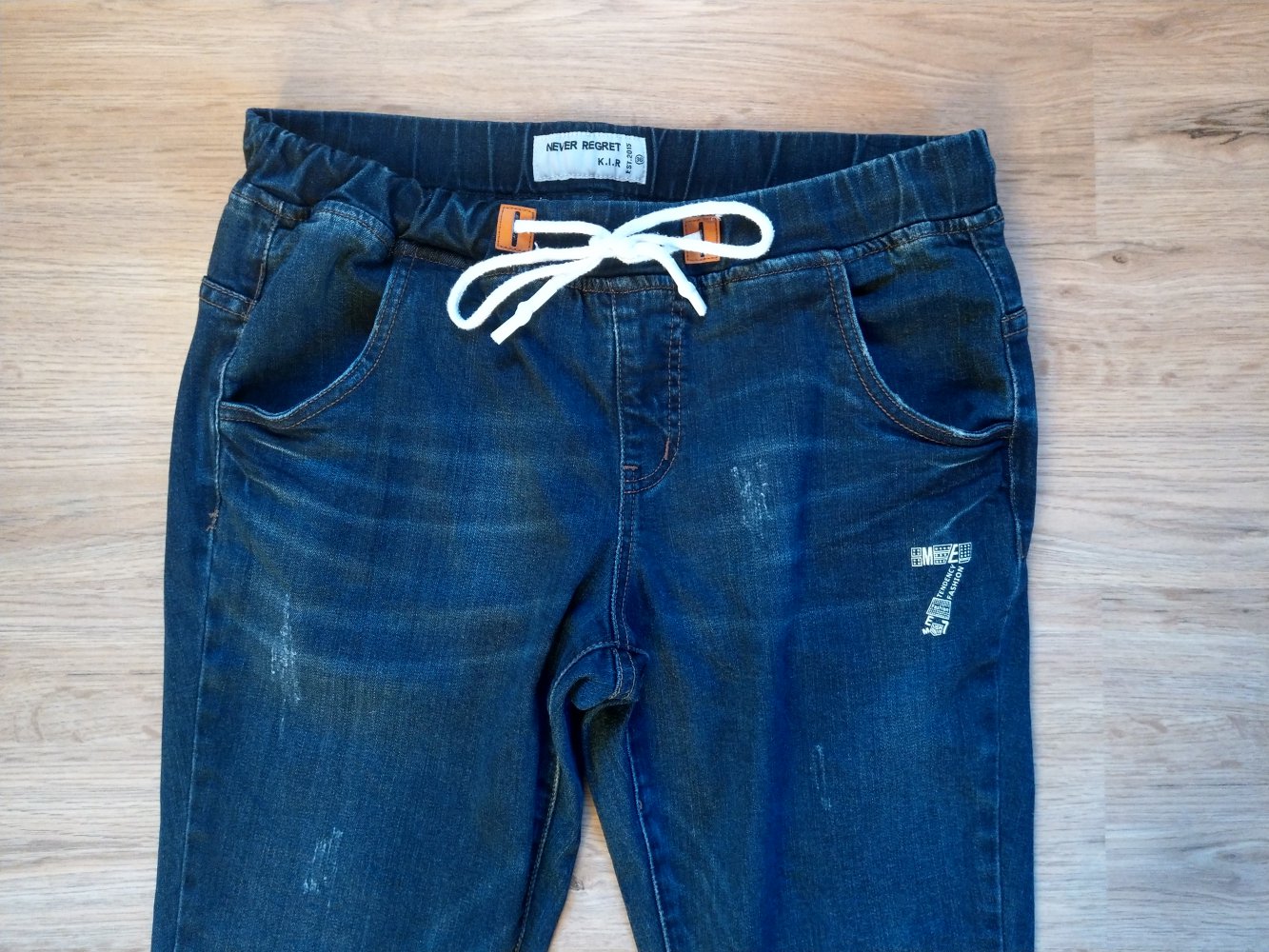 Jeans Hose blau Never Regret 