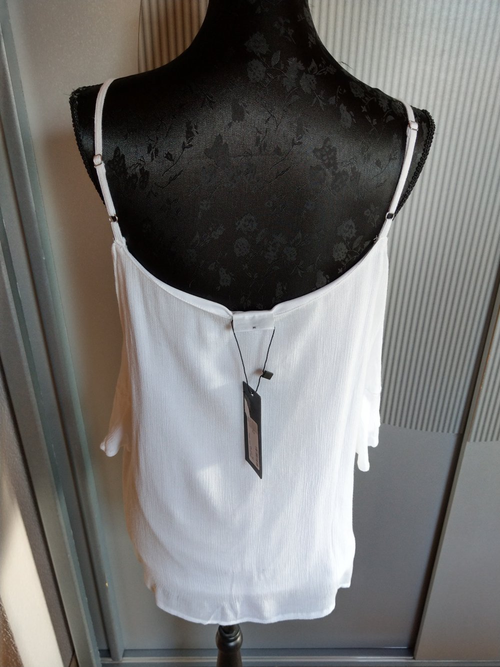 Shirt weiß Spitze Noisy may Neu 